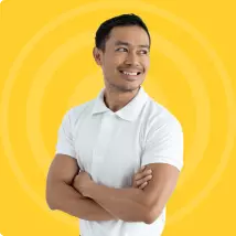 Young man a white shirt