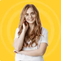Young girl with glasses